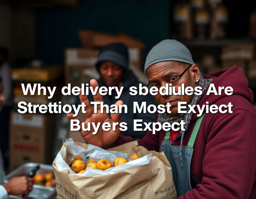 Why Delivery Schedules Are Stricter Than Most Buyers Expect — Food Distribution, Cape Town