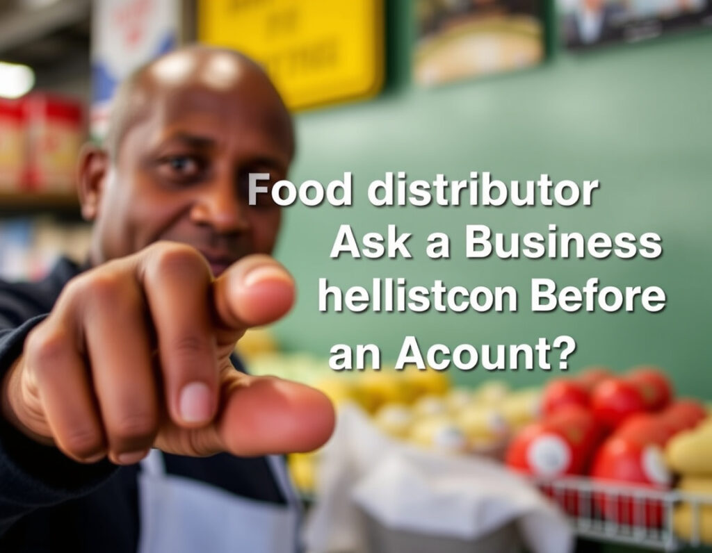 Why Do Food Distributors Ask for a Business Registration Before Opening an Account? — Food Distribution, Cape Town